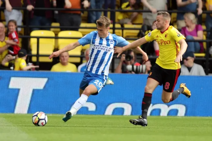 Framed Print : Premier League: Watford vs. Brighton and Hove Albion Clash at Vicarage Road (26.08.17) Framed Print : Premier League: Watford vs. Brighton and Hove Albion Clash at Vicarage Road (26.08.17)