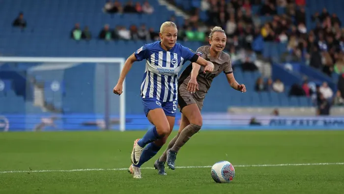 Framed Print : Premier Showdown: Brighton & Hove Albion vs. Tottenham Hotspur Women (15OCT23) - Women's Super League Clash at the Amex Stadium Framed Print : Premier Showdown: Brighton & Hove Albion vs. Tottenham Hotspur Women (15OCT23) - Women's Super League Clash at the Amex Stadium