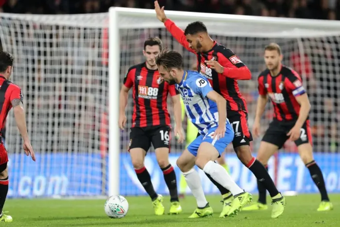 Framed Print : Propper in Action: Bournemouth vs. Brighton and Hove Albion, EFL Cup 2017 Framed Print : Propper in Action: Bournemouth vs. Brighton and Hove Albion, EFL Cup 2017