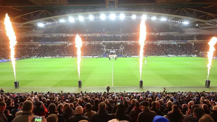 Framed Print : Pyrotechnics Spectacle: Brighton and Hove Albion vs. Crystal Palace, Premier League 2022 / 23 Framed Print : Pyrotechnics Spectacle: Brighton and Hove Albion vs. Crystal Palace, Premier League 2022 / 23