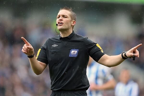 Referee Craig Pawson Presides Over Exciting Brighton & Hove Albion vs. Crystal Palace Championship Clash, March 17, 2013