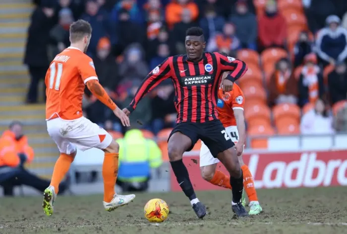 Framed Print : Rohan Ince in Action: Blackpool vs. Brighton and Hove Albion, Sky Bet Championship (31st January 2015) Framed Print : Rohan Ince in Action: Blackpool vs. Brighton and Hove Albion, Sky Bet Championship (31st January 2015)