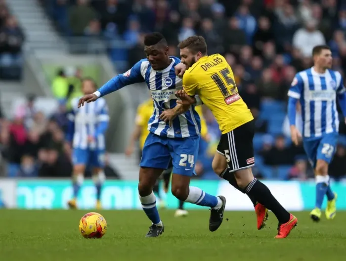 Framed Print : Rohan Ince in Action: Brighton & Hove Albion vs. Brentford (17Jan15) Framed Print : Rohan Ince in Action: Brighton & Hove Albion vs. Brentford (17Jan15)