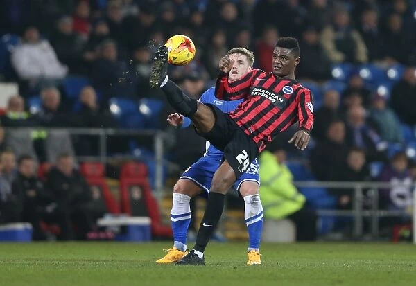 Rohan Ince in Action: Cardiff City vs. Brighton and Hove Albion, Sky Bet Championship 2015