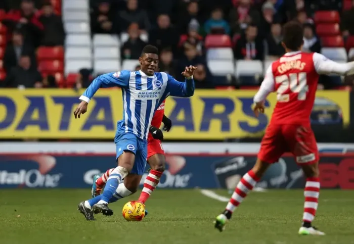 Framed Print : Rohan Ince in Action: Charlton Athletic vs. Brighton and Hove Albion, Sky Bet Championship, The Valley, 10 January 2015 Framed Print : Rohan Ince in Action: Charlton Athletic vs. Brighton and Hove Albion, Sky Bet Championship, The Valley, 10 January 2015