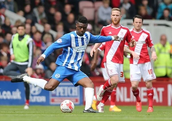 Rohan Ince: Intense Moment at Middlesbrough vs. Brighton & Hove Albion, Sky Bet Championship, May 2015