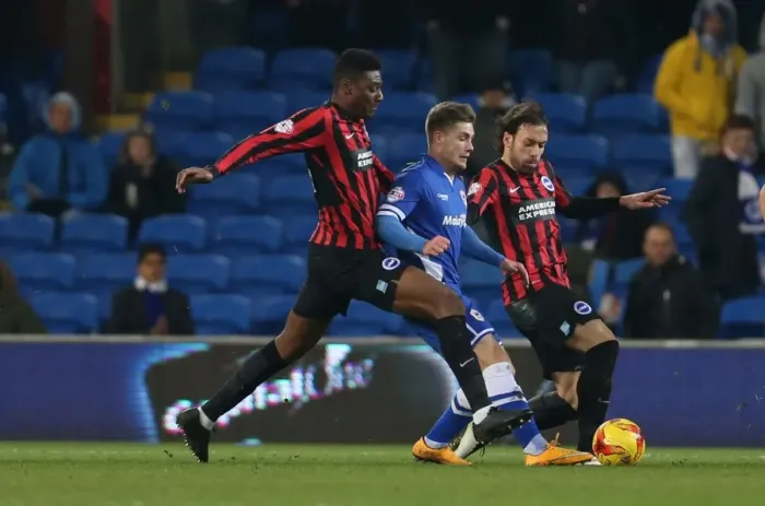 Framed Print : Rohan Ince: Midfield Battle in Cardiff City vs. Brighton and Hove Albion, Sky Bet Championship 2015 Framed Print : Rohan Ince: Midfield Battle in Cardiff City vs. Brighton and Hove Albion, Sky Bet Championship 2015