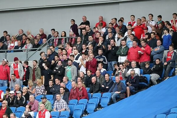Rotherham Fans at American Express Community Stadium during SkyBet Championship Match against Brighton and Hove Albion (25th October 2014)