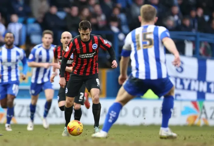 Framed Print : Sam Baldock in Action: Sheffield Wednesday vs. Brighton & Hove Albion, Championship Clash at Hillsborough (14FEB15) Framed Print : Sam Baldock in Action: Sheffield Wednesday vs. Brighton & Hove Albion, Championship Clash at Hillsborough (14FEB15)