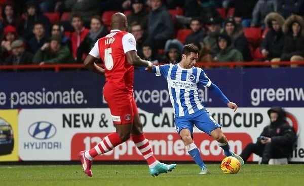 Sam Baldock Scores the Game-Winning Goal for Brighton and Hove Albion against Charlton Athletic in Sky Bet Championship Clash, The Valley (January 10, 2015)