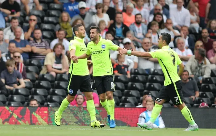 Framed Print : Sam Baldock Scores the Opener: Brighton and Hove Albion's Triumphant Start at Fulham, Sky Bet Championship 2015 Framed Print : Sam Baldock Scores the Opener: Brighton and Hove Albion's Triumphant Start at Fulham, Sky Bet Championship 2015