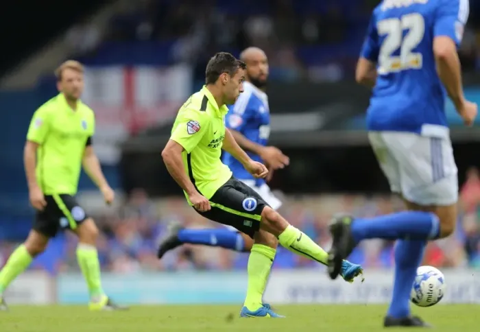 Framed Print : Sam Baldock's Thrilling Performance: Ipswich Town vs. Brighton & Hove Albion, Sky Bet Championship (28.08.2015) Framed Print : Sam Baldock's Thrilling Performance: Ipswich Town vs. Brighton & Hove Albion, Sky Bet Championship (28.08.2015)
