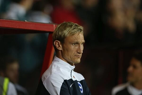 Sami Hyypia at Brighton and Hove Albion's American Express Community Stadium during SkyBet Championship Match vs Bournemouth (November 2014)