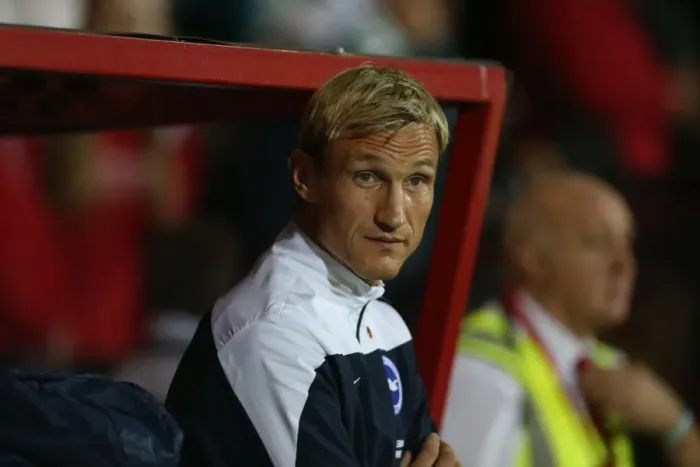 Framed Print : Sami Hyypia at Brighton and Hove Albion's Away Game against Bournemouth at Goldsands Stadium (November 1, 2014) Framed Print : Sami Hyypia at Brighton and Hove Albion's Away Game against Bournemouth at Goldsands Stadium (November 1, 2014)