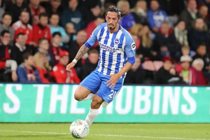 Framed Print : Schelotto in Action: Bournemouth vs. Brighton and Hove Albion, EFL Cup 2017 Framed Print : Schelotto in Action: Bournemouth vs. Brighton and Hove Albion, EFL Cup 2017