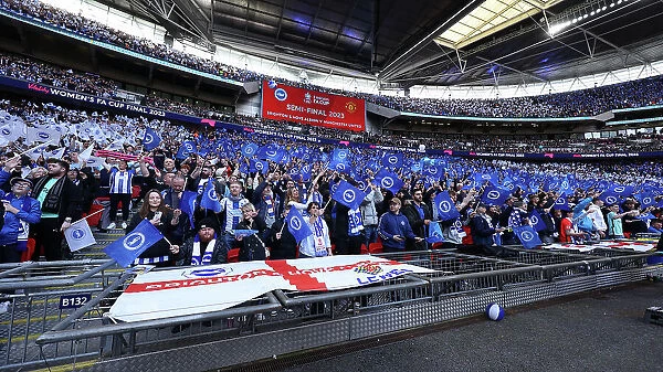 Sea of Albion Fans: FA Cup Semi-Final at Wembley Stadium (23APR23) vs Manchester United