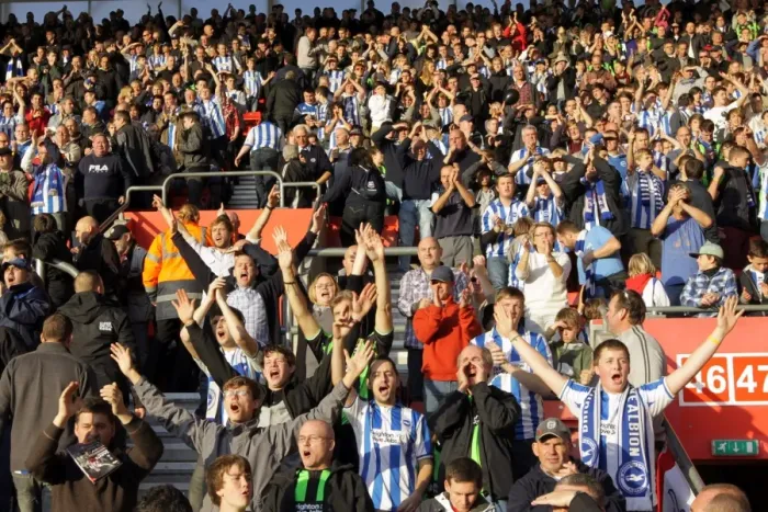 Framed Print : Sea of Supporters: Brighton & Hove Albion Away Games 2011-2012 Framed Print : Sea of Supporters: Brighton & Hove Albion Away Games 2011-2012