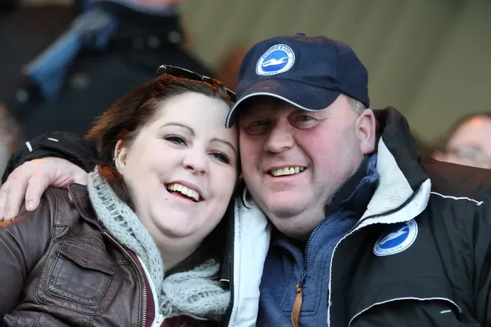 Framed Print : Sea of Supporters: Brighton and Hove Albion Away Games 2012-13