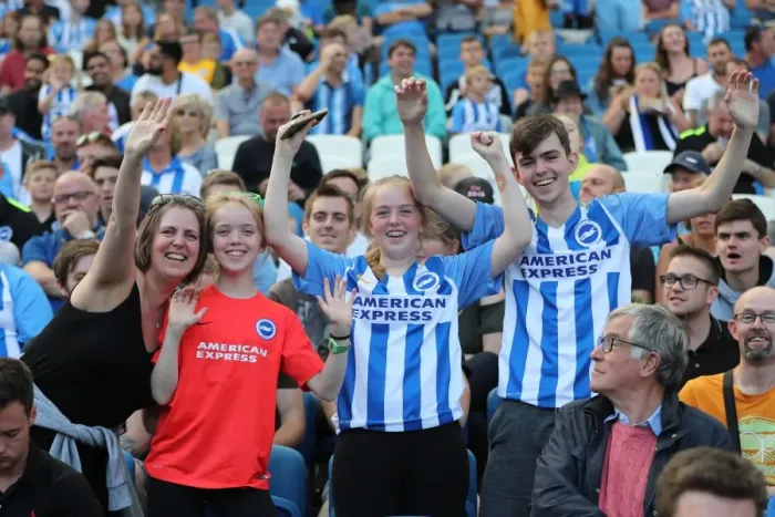 Framed Print : Sea of Supporters: Brighton and Hove Albion vs Atletico de Madrid at the American Express Community Stadium (06AUG17) Framed Print : Sea of Supporters: Brighton and Hove Albion vs Atletico de Madrid at the American Express Community Stadium (06AUG17)
