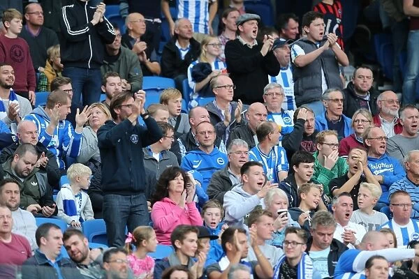 Seafront Showdown: Brighton and Hove Albion Fans in Full Force Against Middlesbrough (18OCT14)