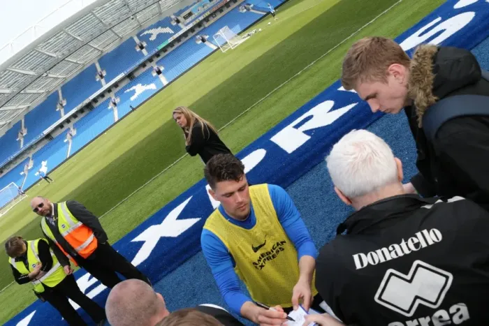 Framed Print : Seagulls Priority Training Day at Amex Stadium, April 8, 2015