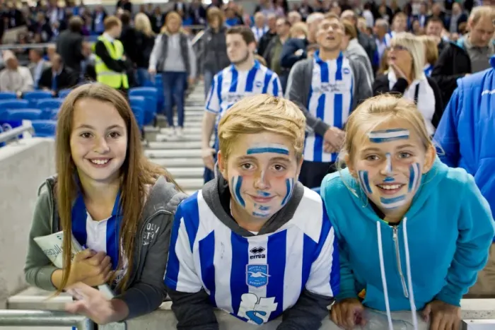Framed Print : Seaside Passion: Crowd Fever at Brighton & Hove Albion's Amex Stadium (2012-2013)