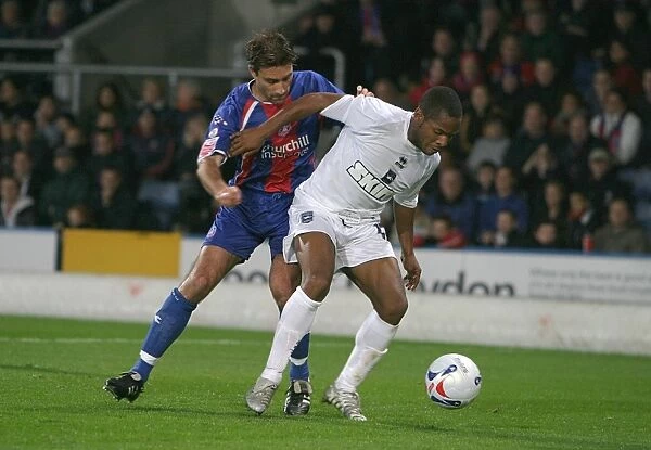 Sebastien Carole battles with Marco Reich of Palace