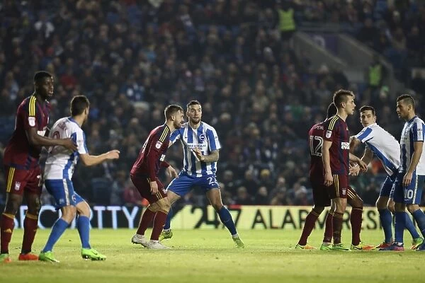 Shane Duffy in Action: Brighton & Hove Albion vs Ipswich Town, EFL Sky Bet Championship 2017