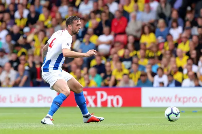 Framed Print : Shane Duffy in Action: Watford vs. Brighton and Hove Albion, Premier League (11th August 2018) Framed Print : Shane Duffy in Action: Watford vs. Brighton and Hove Albion, Premier League (11th August 2018)