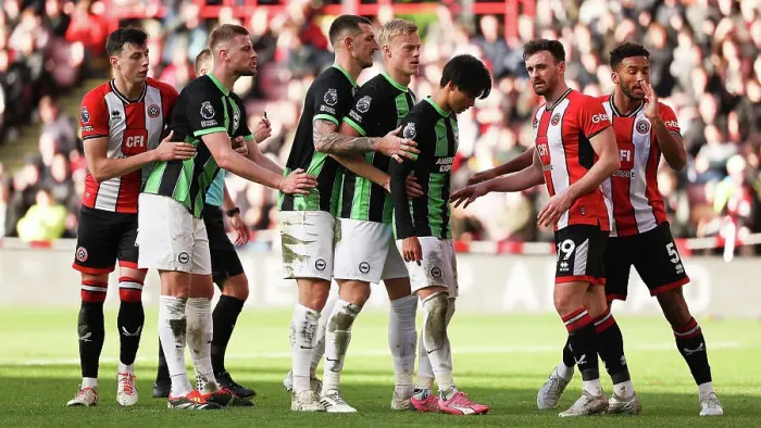 Framed Print : Sheffield United v Brighton and Hove Albion Premier League 18FEB24 Framed Print : Sheffield United v Brighton and Hove Albion Premier League 18FEB24