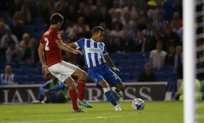 Framed Print : Sky Bet Championship Showdown: Brighton & Hove Albion vs. Nottingham Forest (July 2015)