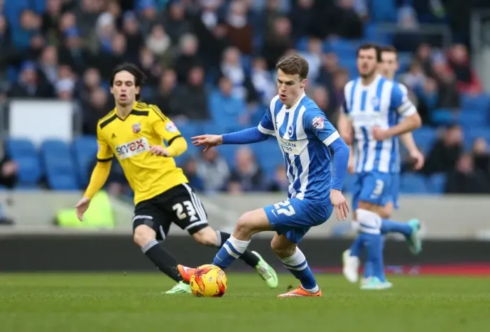 Framed Print : Solly March: In Action Against Brentford, January 2015 (Brighton and Hove Albion vs. Brentford, 17JAN15) Framed Print : Solly March: In Action Against Brentford, January 2015 (Brighton and Hove Albion vs. Brentford, 17JAN15)