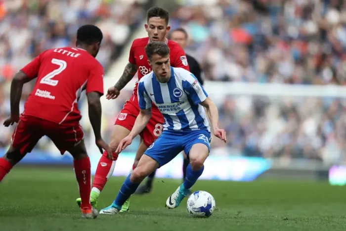 Framed Print : Solly March in Action: Brighton & Hove Albion vs. Bristol City (29APR17) Framed Print : Solly March in Action: Brighton & Hove Albion vs. Bristol City (29APR17)
