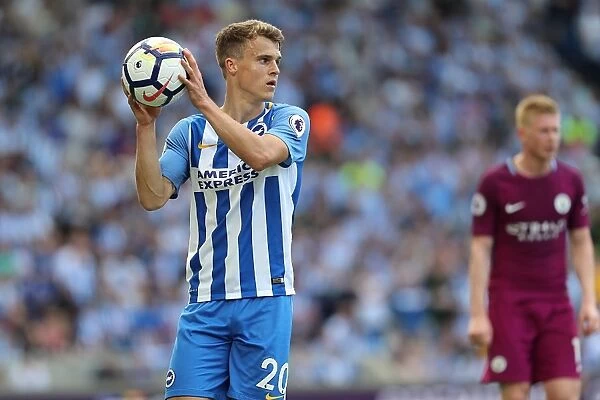 Solly March in Action: Brighton and Hove Albion vs Manchester City, Premier League (12th August 2017)