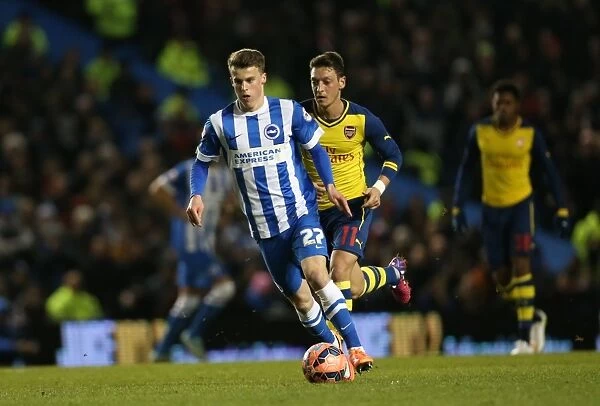 Solly March in Action: FA Cup 2015 - Brighton and Hove Albion vs. Arsenal