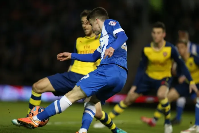 Framed Print : Solly March: FA Cup Battle against Arsenal, January 2015 (Brighton and Hove Albion vs. Arsenal) Framed Print : Solly March: FA Cup Battle against Arsenal, January 2015 (Brighton and Hove Albion vs. Arsenal)