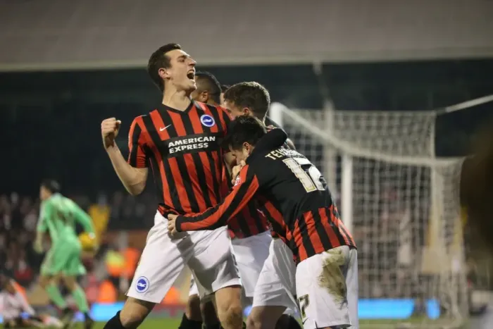 Framed Print : Solly March Scores: Brighton's Gamechanger in Fulham Rivalry (Dec 2014) Framed Print : Solly March Scores: Brighton's Gamechanger in Fulham Rivalry (Dec 2014)