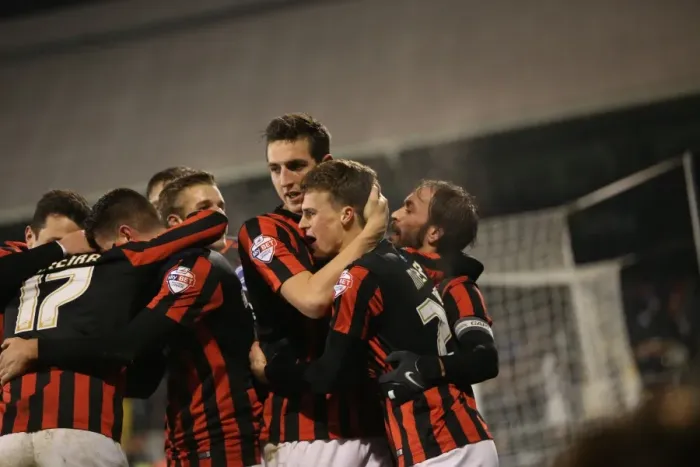 Framed Print : Solly March Scores: Brighton's Upset Win Against Fulham at Craven Cottage (December 2014) Framed Print : Solly March Scores: Brighton's Upset Win Against Fulham at Craven Cottage (December 2014)