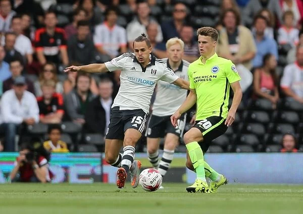 Solomon March: In Action Against Fulham in Sky Bet Championship 2015 (Fulham 15AUG15)