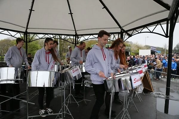 Steel Band Performs at Brighton & Hove Albion vs. Watford: Sky Bet Championship Match (25APR15)