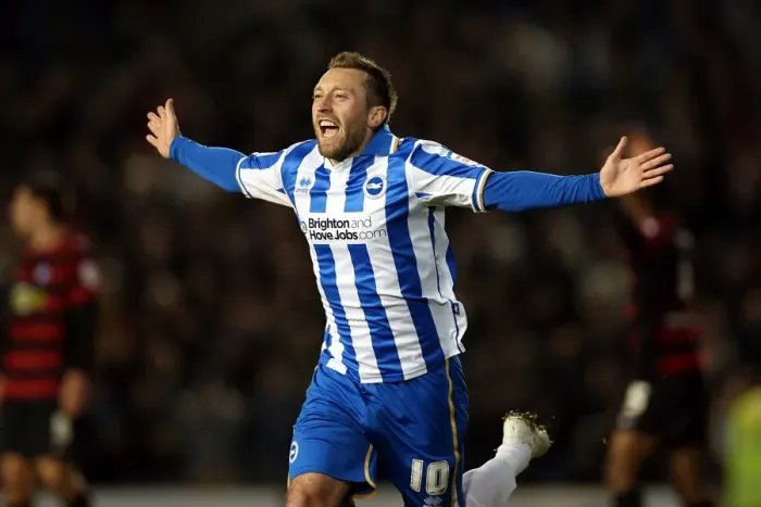 Framed Print : Stephen Dobbie Scores First: Brighton & Hove Albion's Early Lead Against Peterborough United in Npower Championship (Nov 6, 2012) Framed Print : Stephen Dobbie Scores First: Brighton & Hove Albion's Early Lead Against Peterborough United in Npower Championship (Nov 6, 2012)