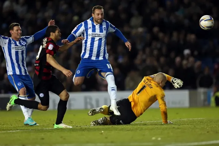 Framed Print : Stephen Dobbie Scores First: Brighton & Hove Albion Take 1-0 Lead vs. Peterborough United, Npower Championship (Nov 6, 2012) Framed Print : Stephen Dobbie Scores First: Brighton & Hove Albion Take 1-0 Lead vs. Peterborough United, Npower Championship (Nov 6, 2012)