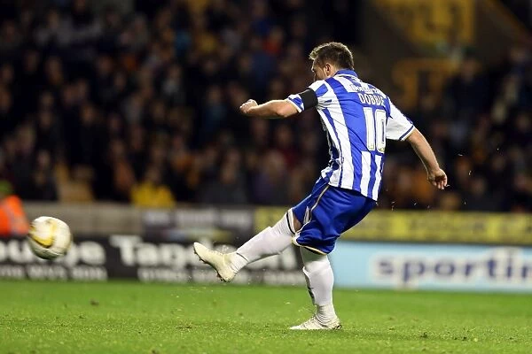 Stephen Dobbie Scores Penalty: Brighton & Hove Albion Lead 3-2 over Wolverhampton Wanderers, Npower Championship, November 10, 2012