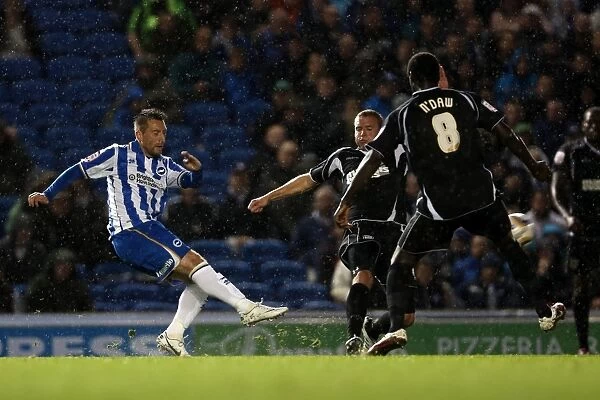 Stephen Dobbie's Long-Range Shot for Brighton & Hove Albion vs Ipswich Town, October 2012