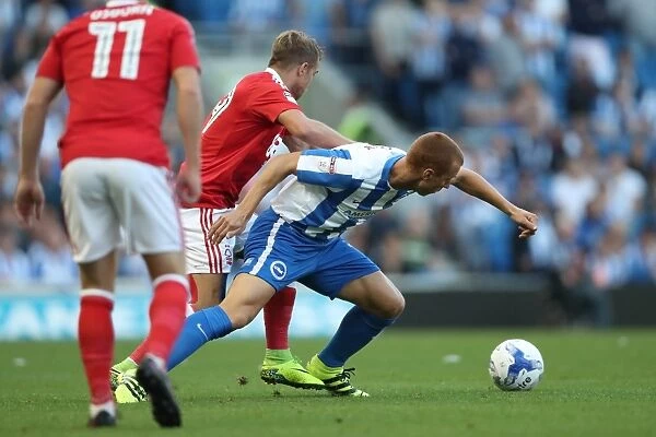 Steve Sidwell in Action: Brighton & Hove Albion vs. Nottingham Forest, EFL Sky Bet Championship (August 12, 2016)