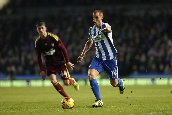 Steve Sidwell in Action: Brighton & Hove Albion vs. Ipswich Town, EFL Sky Bet Championship (14.02.2017)