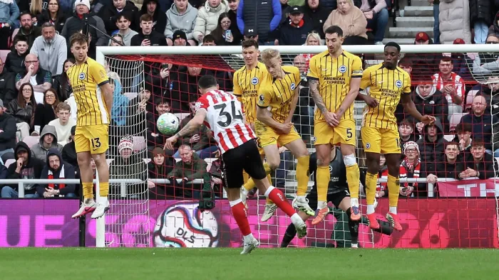 Framed Print : Sunderland v Brighton and Hove Albion Premier League 14MAR26 Framed Print : Sunderland v Brighton and Hove Albion Premier League 14MAR26