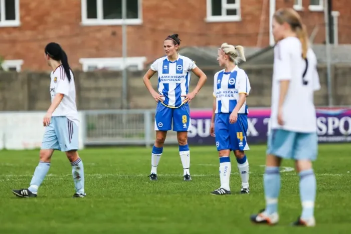 Framed Print : Thrilling Showdown: Brighton & Hove Albion vs. West Ham United - Women's Football, 2013-14 Season Framed Print : Thrilling Showdown: Brighton & Hove Albion vs. West Ham United - Women's Football, 2013-14 Season