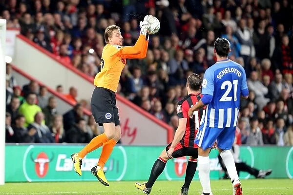 Tim Krul Saves for Brighton and Hove Albion in EFL Cup Clash against Bournemouth (19SEP17)