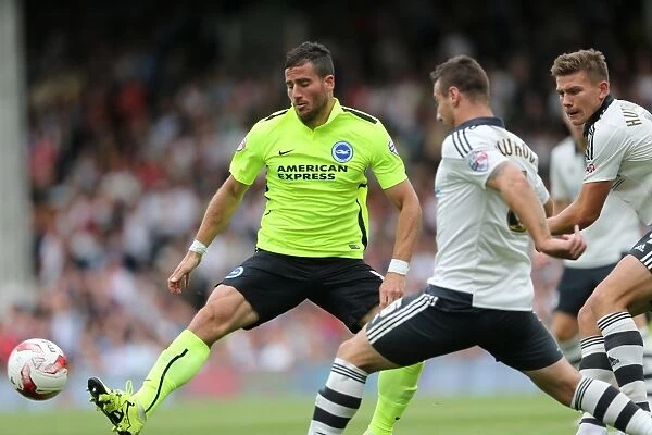 Tomer Hemed in Action: Fulham vs. Brighton and Hove Albion, Sky Bet Championship (15 / 08 / 2015)